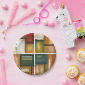 Vier panelverf van Jennifer Goldberger Papieren Bordje (Feest)