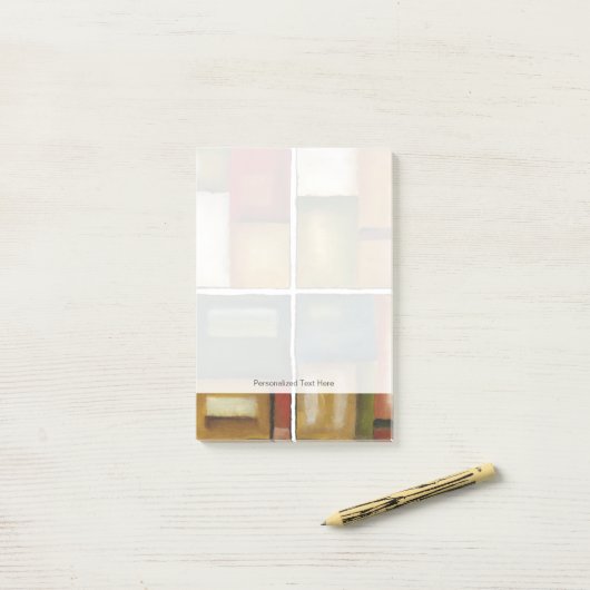 Vier panelverf van Jennifer Goldberger Post-it® Notes (Op bureau)