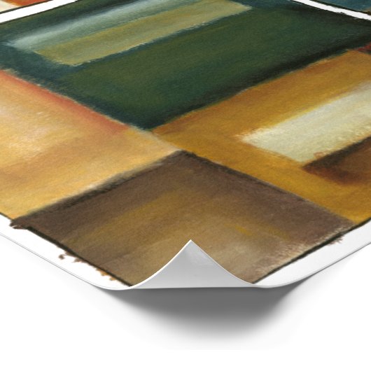 Vier panelverf van Jennifer Goldberger Poster (Hoek)