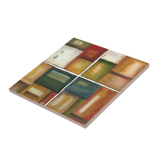 Vier panelverf van Jennifer Goldberger Tegeltje (Zijkant)