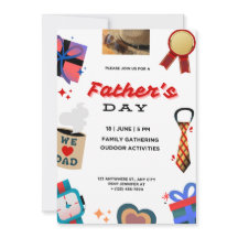 Vier papa: Happy Vaderdag Uitnodiging