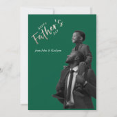 Vier papa in stijl kaart (Achterkant)