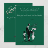 Vier papa in stijl kaart (Voorkant / Achterkant)