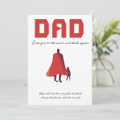 Vier papa in stijl kaart (Staand voorkant)