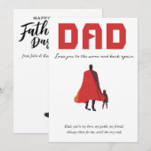 Vier papa in stijl kaart (Voorkant / Achterkant)