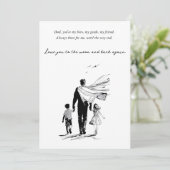 Vier papa in stijl kaart (Staand voorkant)