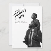 Vier papa in stijl kaart (Achterkant)