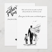 Vier papa in stijl kaart (Voorkant / Achterkant)