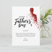 Vier papa in stijl kaart (Staand voorkant)