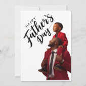 Vier papa in stijl kaart (Achterkant)