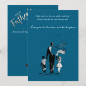 Vier papa in stijl kaart (Voorkant / Achterkant)