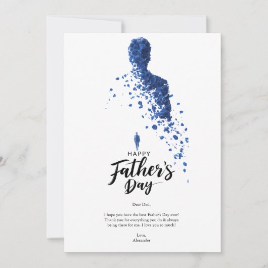 Vier papa in stijl kaart (Voorkant)