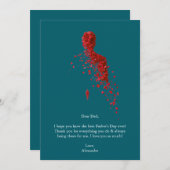 Vier papa in stijl kaart (Voorkant / Achterkant)