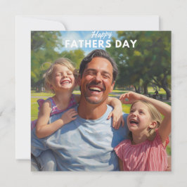 Vier papa met een hartelijke en prachtig geïllustr kaart