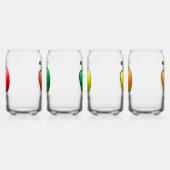 Vier paprika's blikvorm glas (Links)