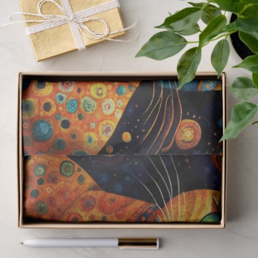 Vier Patroon Katten Decoupage Weefseldocument Tissuepapier (Geschenk)