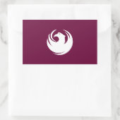 VIER Phoenix Flag Rechthoekige Sticker (Tas)