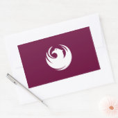 VIER Phoenix Flag Rechthoekige Sticker (Envelop)