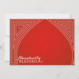 Vier Photo Star Dome Overlay Flat Holiday Card Feestdagenkaart