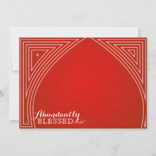 Vier Photo Star Dome Overlay Flat Holiday Card Feestdagenkaart