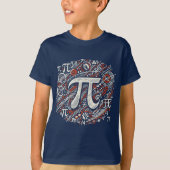 Vier Pi Day met een creatief grafisch T-shirt (Voorkant)