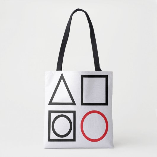 vier pictogram tote bag (Voorkant)
