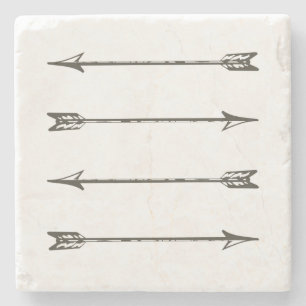 Vier pijlen stenen Onderzetter