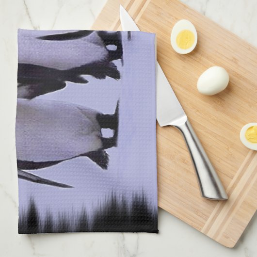 Vier pinguïns Amerikaanse MoJo Kitchen Towel Theedoek (Quarter Fold)