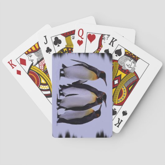 Vier pinguïns die kaarten spelen (Achterkant)