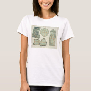 Vier plannen voor keukentuinen, van 'Hints' op de T-shirt