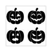 vier pompoenen rubberstempel (Afrduk)