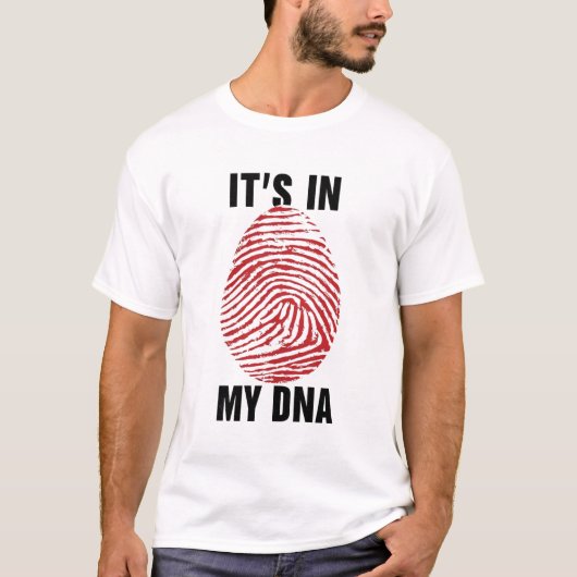 Vier Poolse afkomst: het zit in mijn DNA Polen T-shirt (Voorkant)