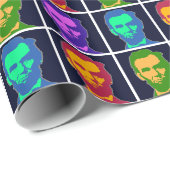Vier Pop Art Abraham Lincolns Cadeaupapier (Rol Hoek)