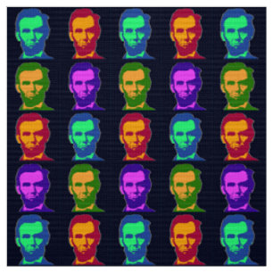 Vier Pop Art Abraham Lincolns Stof