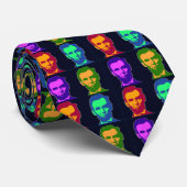 Vier Pop Art Abraham Lincolns Stropdas (Opgerold)