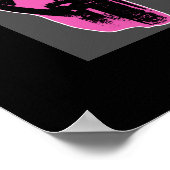 Vier Pop Art Koptelefoons Poster (Hoek)