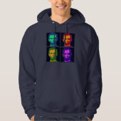 Vier Poppen Art Abraham Lincolns Hoodie (Voorkant)