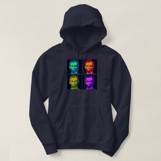 Vier Poppen Art Abraham Lincolns Hoodie (Design voorkant)