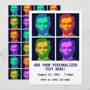 Vier Poppen Art Abraham Lincolns Kaart