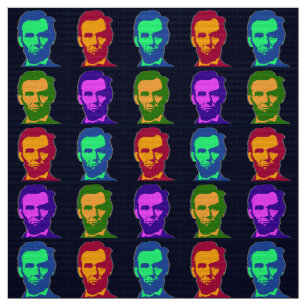 Vier Poppen Art Abraham Lincolns Stof