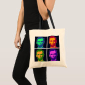 Vier Poppen Art Abraham Lincolns Tote Bag (Voorkant (product))