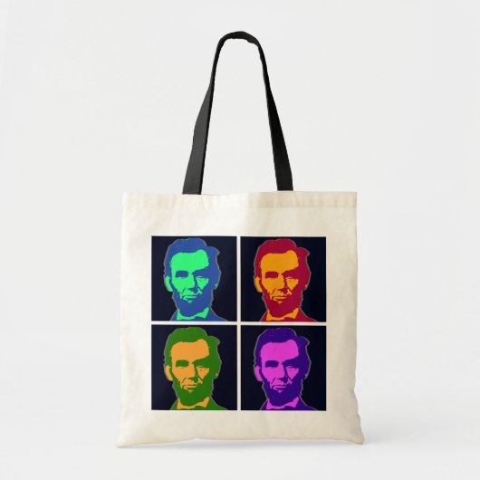 Vier Poppen Art Abraham Lincolns Tote Bag (Voorkant)