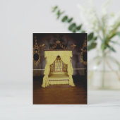 Vier Poster Bed, in de Chinese stijl, 1750's Briefkaart (Staand voorkant)