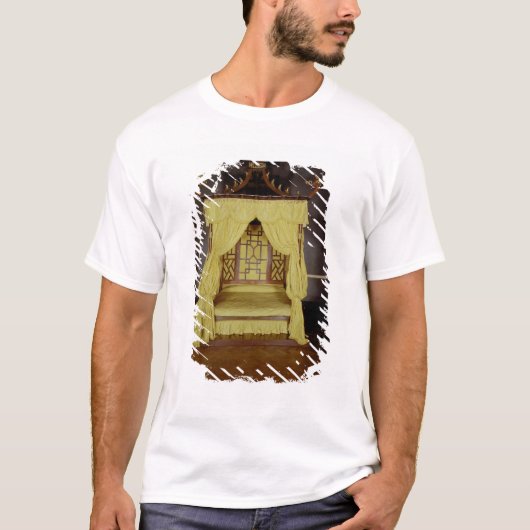 Vier Poster Bed, in de Chinese stijl, 1750's T-shirt (Voorkant)