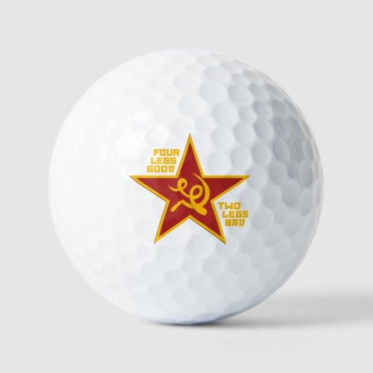 Vier poten goed golfballen (Voorkant)