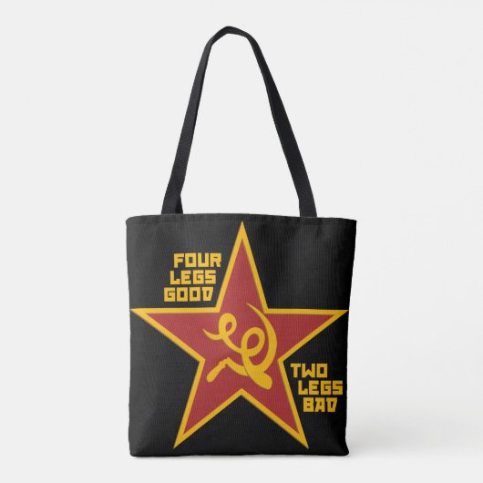 Vier poten goed tote bag (Achterkant)