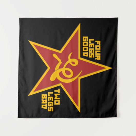 Vier poten goed wandkleed (Voorkant (horizontaal))