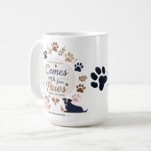 Vier poten, oneindige liefde koffiemok (Voorkant links)