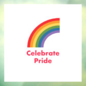 Vier Pride Gay LGBT Rainbow Raamsticker (Vel 3)