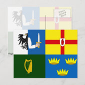 Vier Provincie Ierland, Iraakse vlag Briefkaart (Voorkant / Achterkant)